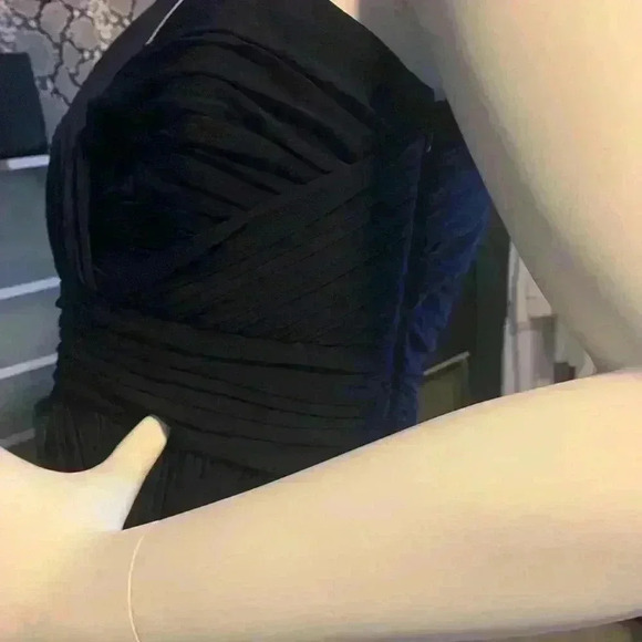 Laundry by Shelli Segal Little Navy Blue Stretch Midi Dress size 10 - Picture 10 of 10